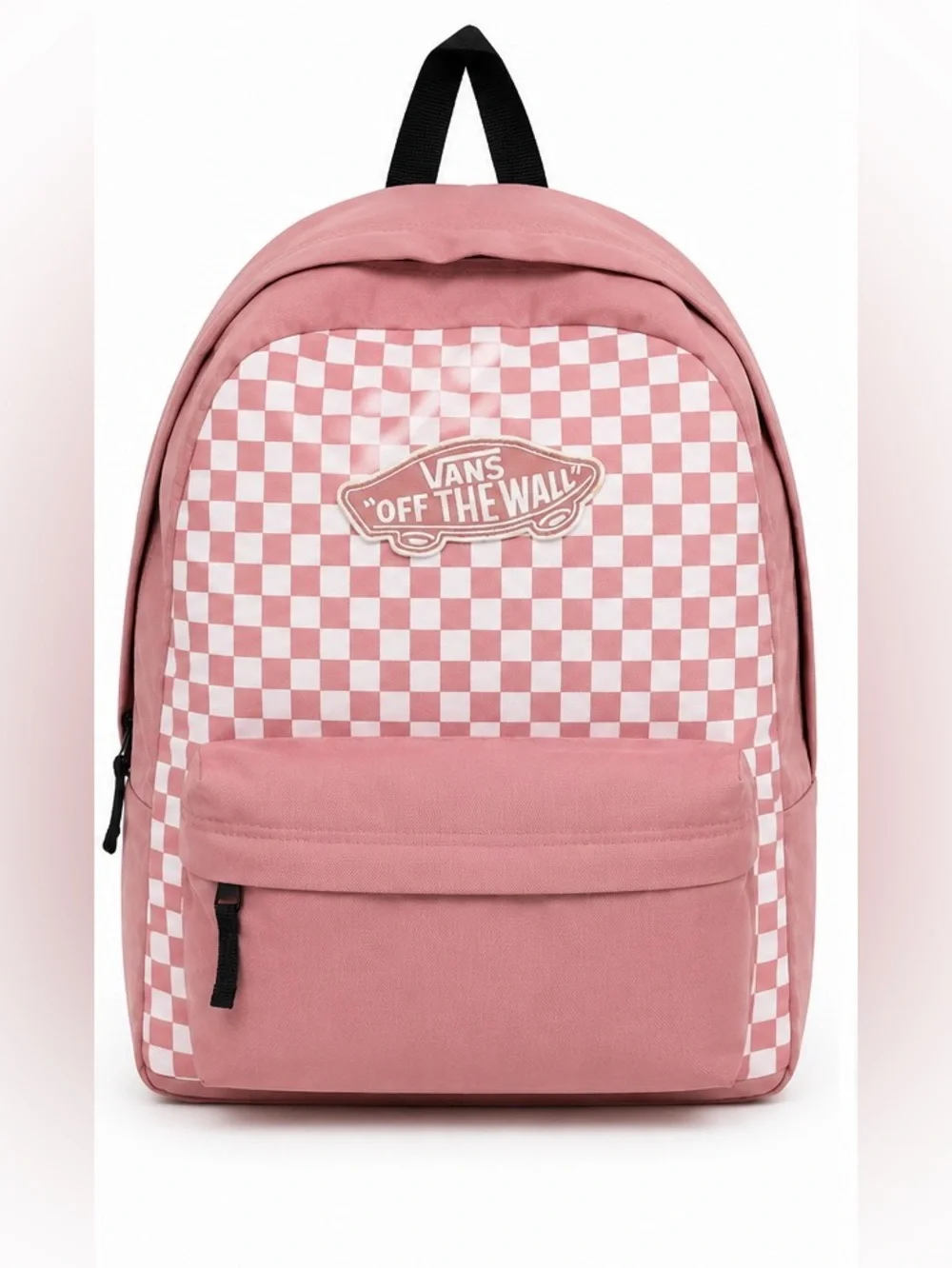 Vans Pink Realm Checkerboard Off The Wall Backpack School Travel Book Laptop Bag